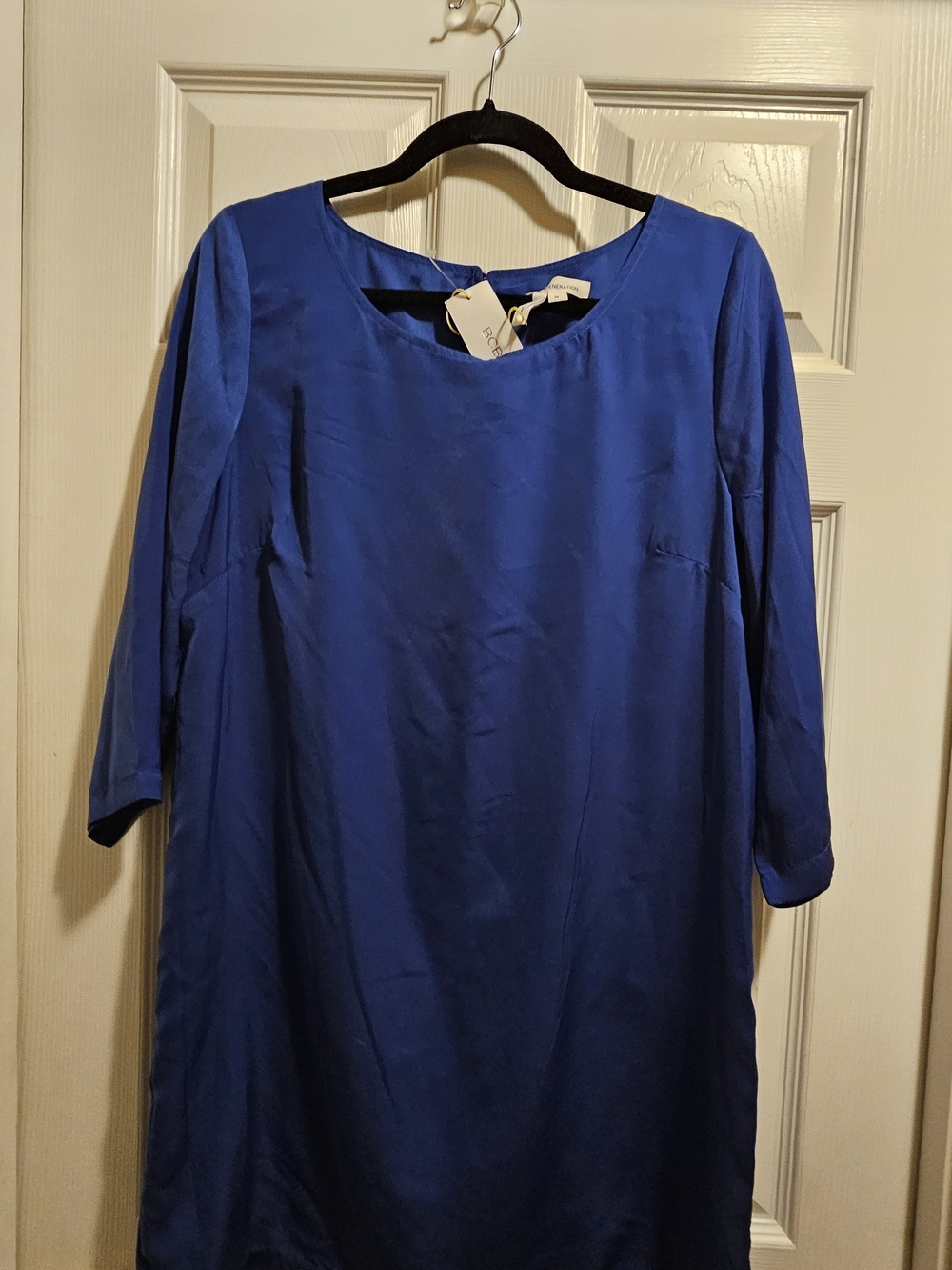 BCBGeneration Royal Blue Long Sleeve Shift Dress